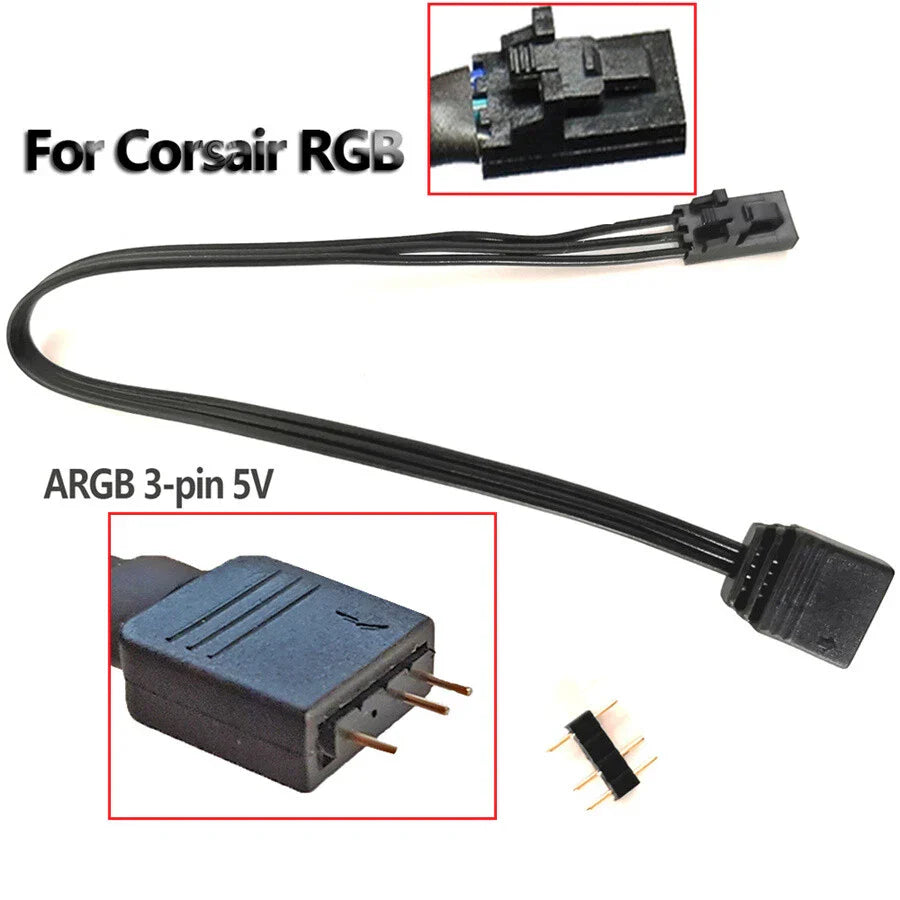 RGB to Aura/Mystic Light A-RGB Adapter for Motherboard
