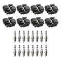 Set of 8 Ignition Coils & 16 NGK Iridium Spark Plugs for C55 AMG V8 (2000–2006)