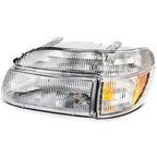 Chrome Amber Headlights Assembly Pair for Ford Explorer (1995–2001)