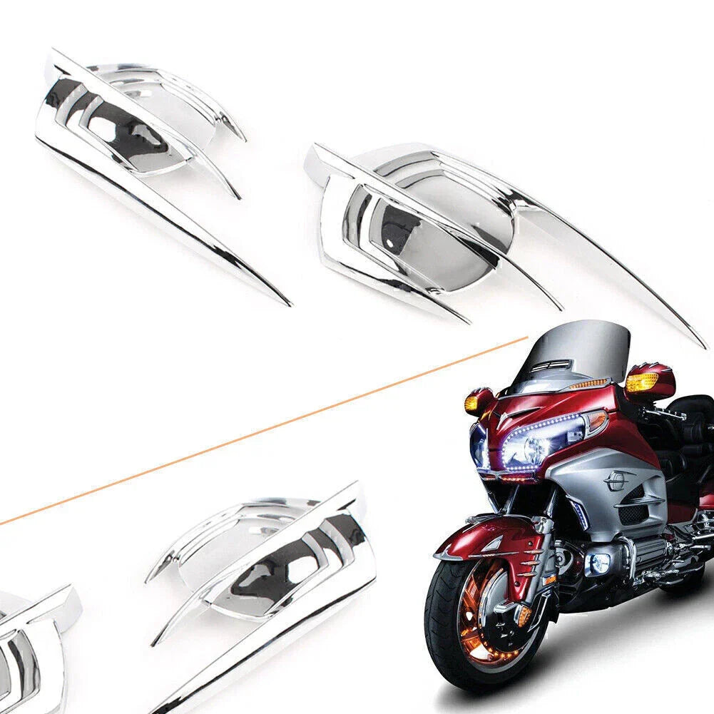 Chrome Falcon Fairing Emblem Cover for Honda Goldwing GL1800 (2012-2017)