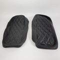 Saddlebag Lid Covers for Mustang (1993–2013) - Black, Mandarin Thread