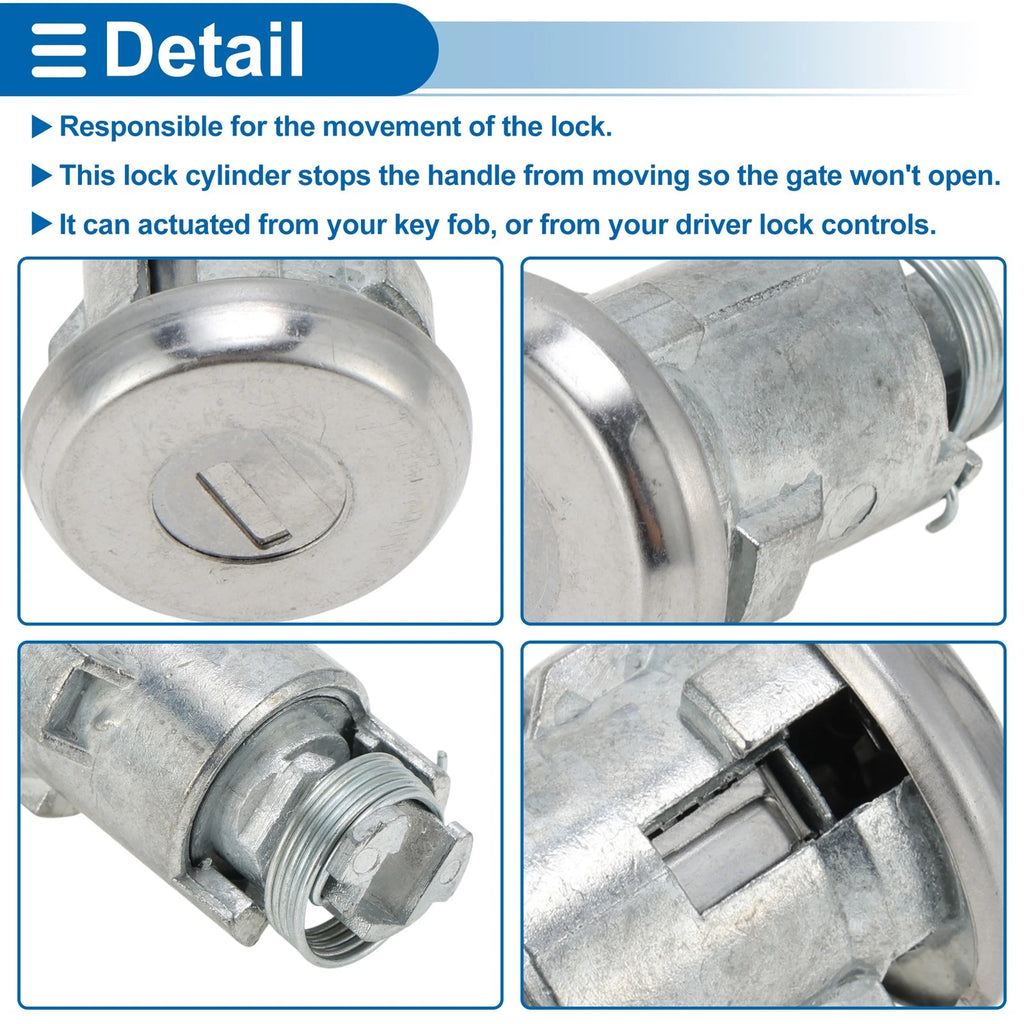 Trunk Lock Cylinder Set w/Tailgate Lock & Keys for Buick Special (1963)