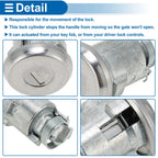 Trunk Lock Cylinder Set w/Tailgate Lock & Keys for Buick Special (1963)