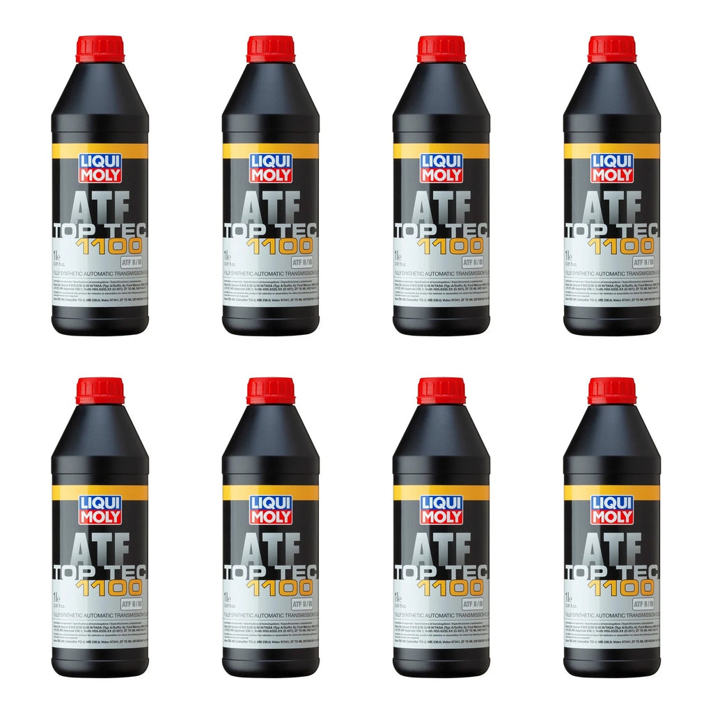 Set of 8 Liqui Moly Top Tec ATF 1100 Automatic Transmission Fluid (8L)