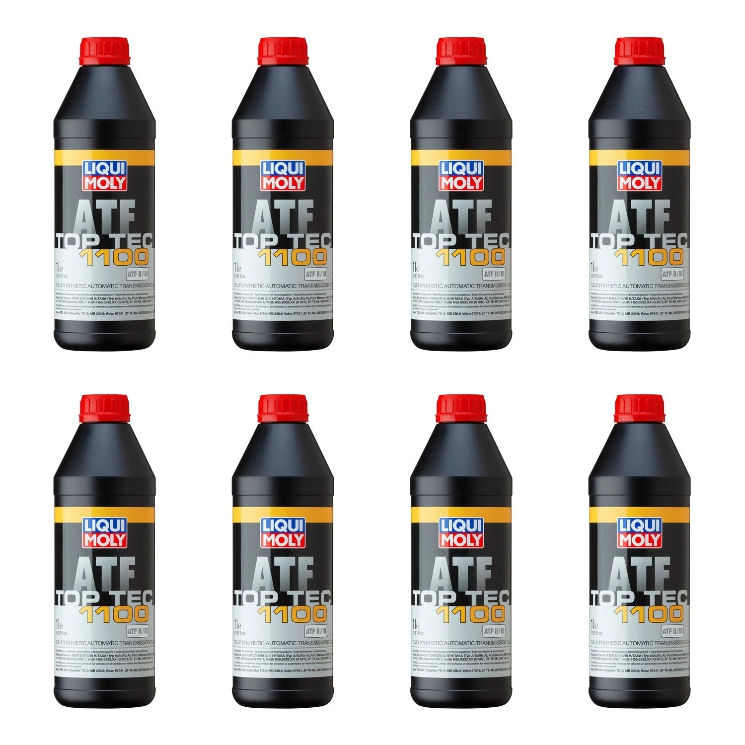 Set of 8 Liqui Moly Top Tec ATF 1100 Automatic Transmission Fluid (8L)