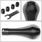 NRG 115mm Black Heat Sink Shift Knob for Universal Vehicles (6061 Aluminum)