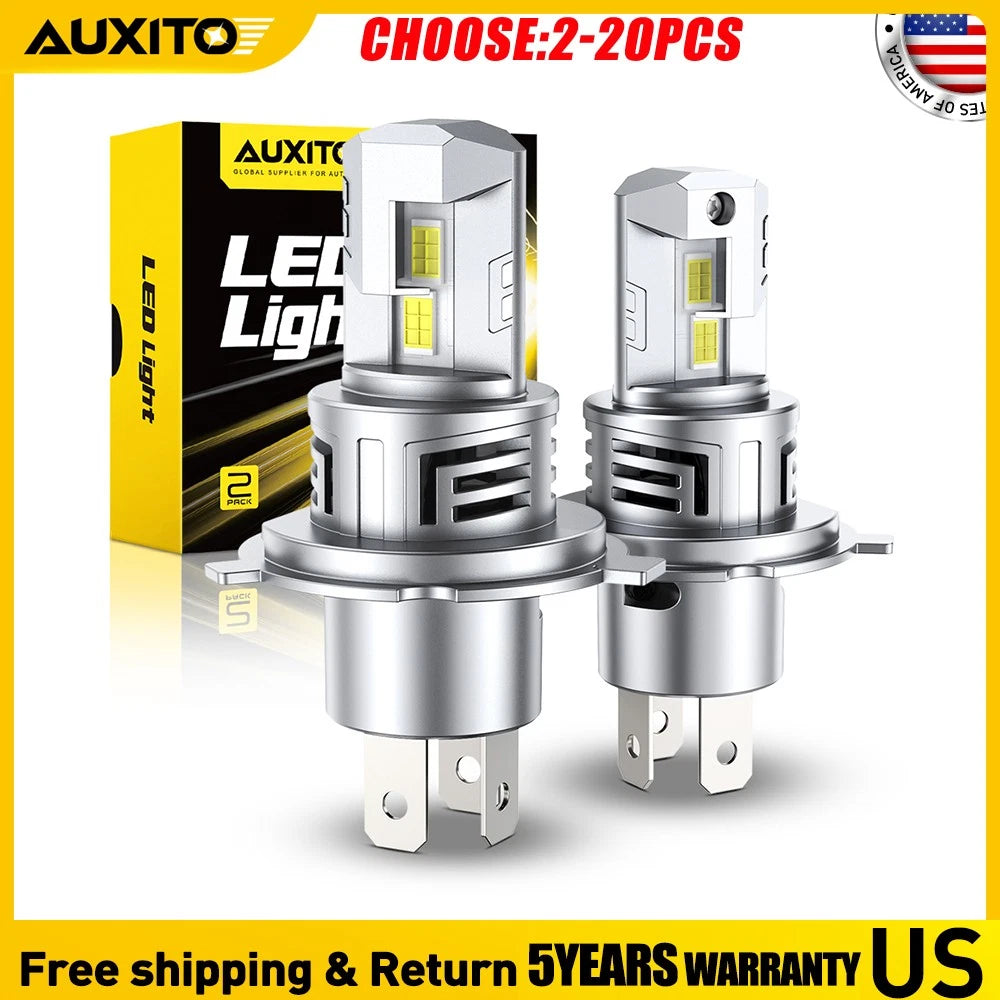 2X CANBUS H4 9003 LED Headlight Bulbs Hi/Low Beam Conversion Kit