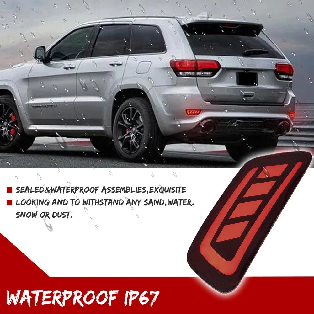 Red LED Rear Bumper Reflector for Jeep Grand Cherokee (2011–2020)