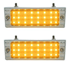 LED Turn Signal Park Light Assemblies with Amber Lens for Chevy Truck (1947–1953)