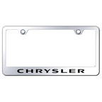 Stainless Steel License Plate Frame - Officially Licensed for Chrysler