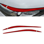 2Pcs Headlight Eyebrows Eyelids Cover Trim for Alfa Romeo Giulia (2015–2024)