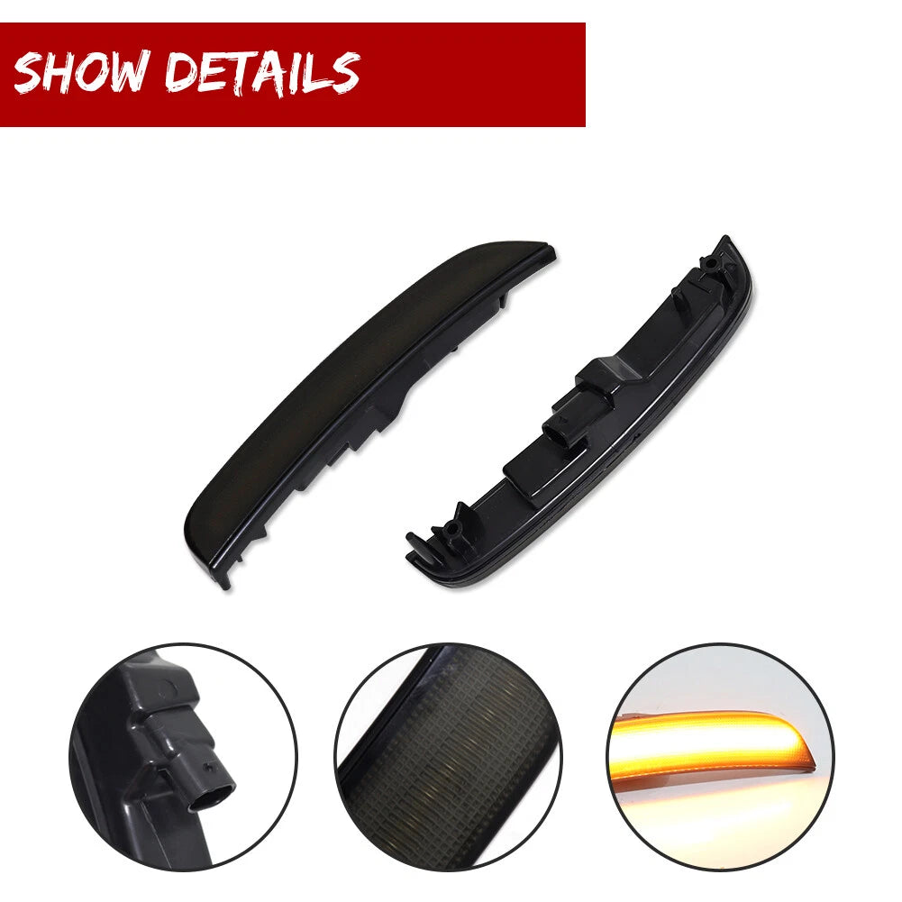 Set of 4 Smoked LED Side Marker Lights for Chrysler 300 (2015–2023)