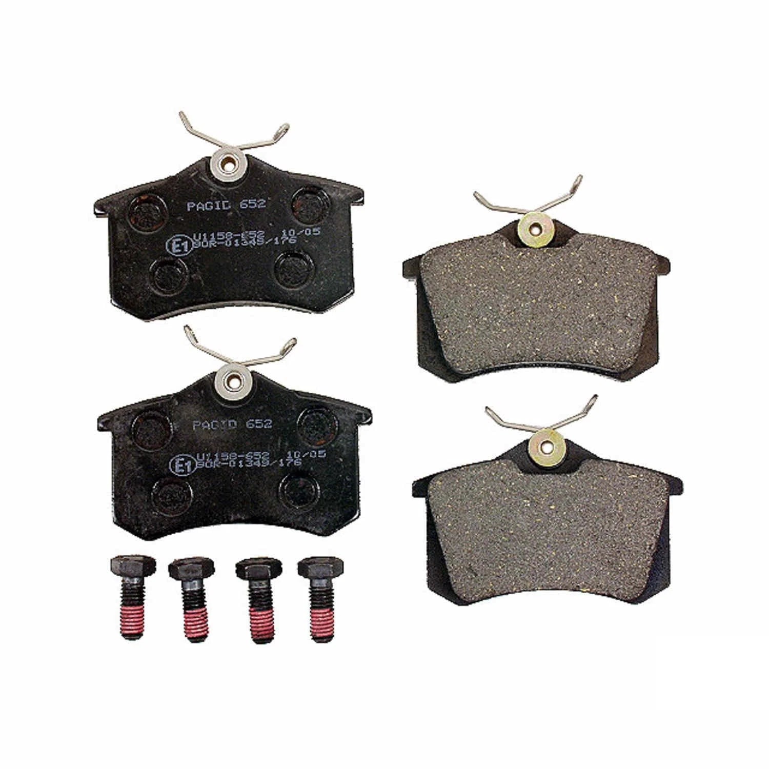 Set of 4 Hella Pagid 355018111 Rear Disc Brake Pads for Volkswagen Jetta, Beetle, Golf