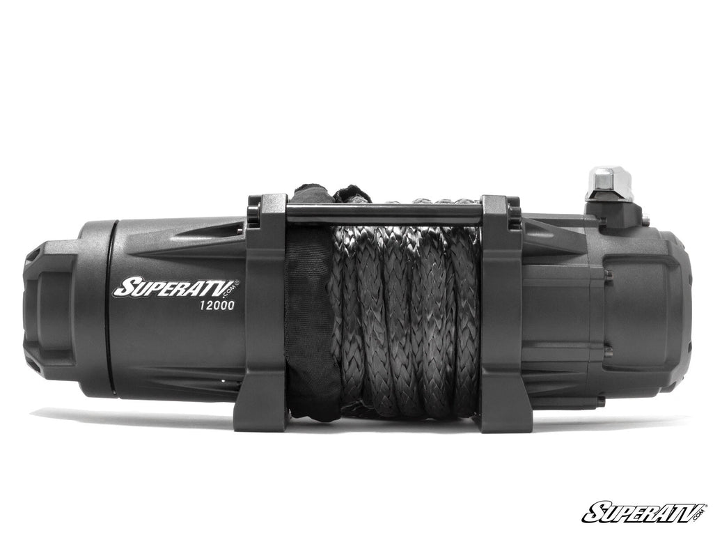 Synthetic Rope Winch for ATV UTV (1200 lb, Wireless Remote)