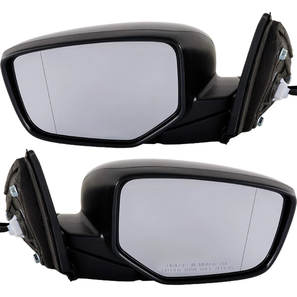 Power Mirror Pair for Honda Accord Sedan (2013–2016) Manual Folding Paintable