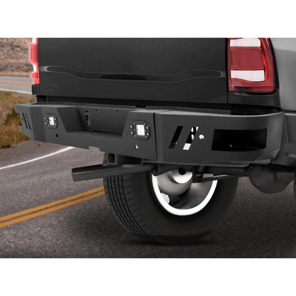 Rear Bumper Steel for Ram 2500 3500 (2010–2024) w/ LED Lights Bolt Kits