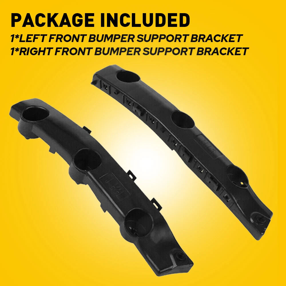 Set of 2 Front Bumper Support Retainer Brackets for Nissan Rogue (2014-2019)