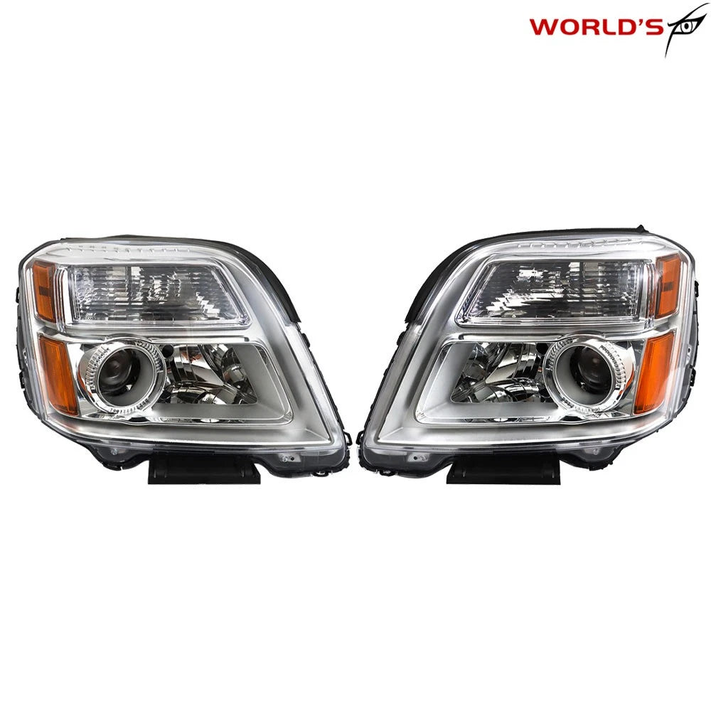 Projector Headlights for GMC Terrain (2010–2015) Chrome Headlamp Pair
