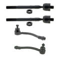 Set of 2 Mevotech Supreme Inner Outer Steering Tie Rod Ends for Accent (2012–2017)