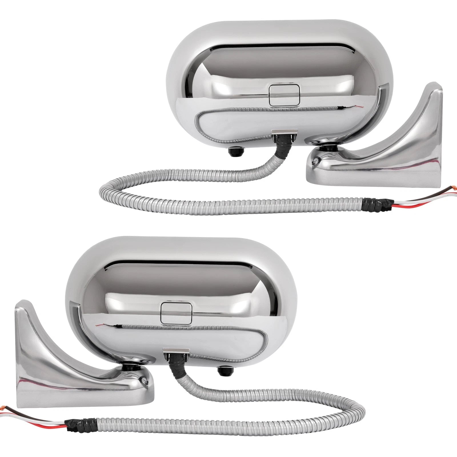 Pair Aluminum Clear Headlights for Peterbilt 379/389 (2000–2023)
