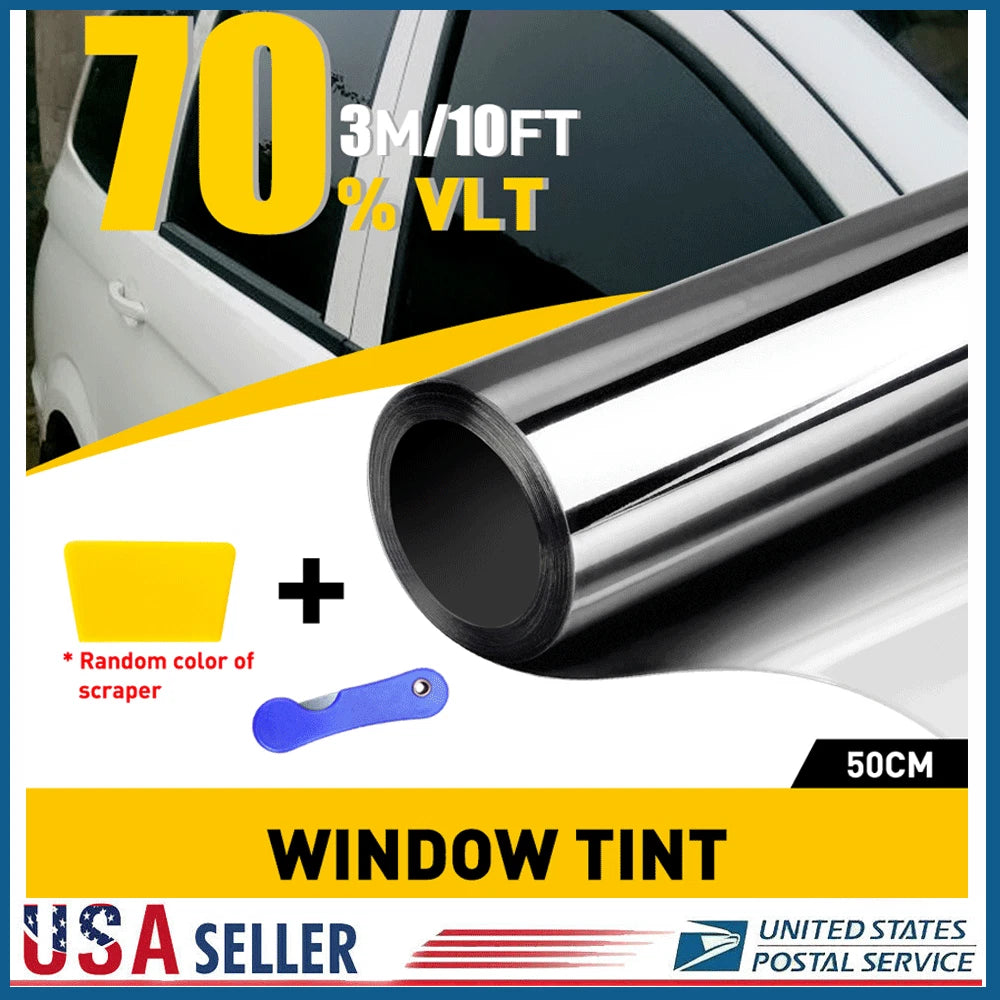 Window Tint Film 70% VLT for Car Home Office Glass (300CM Roll)