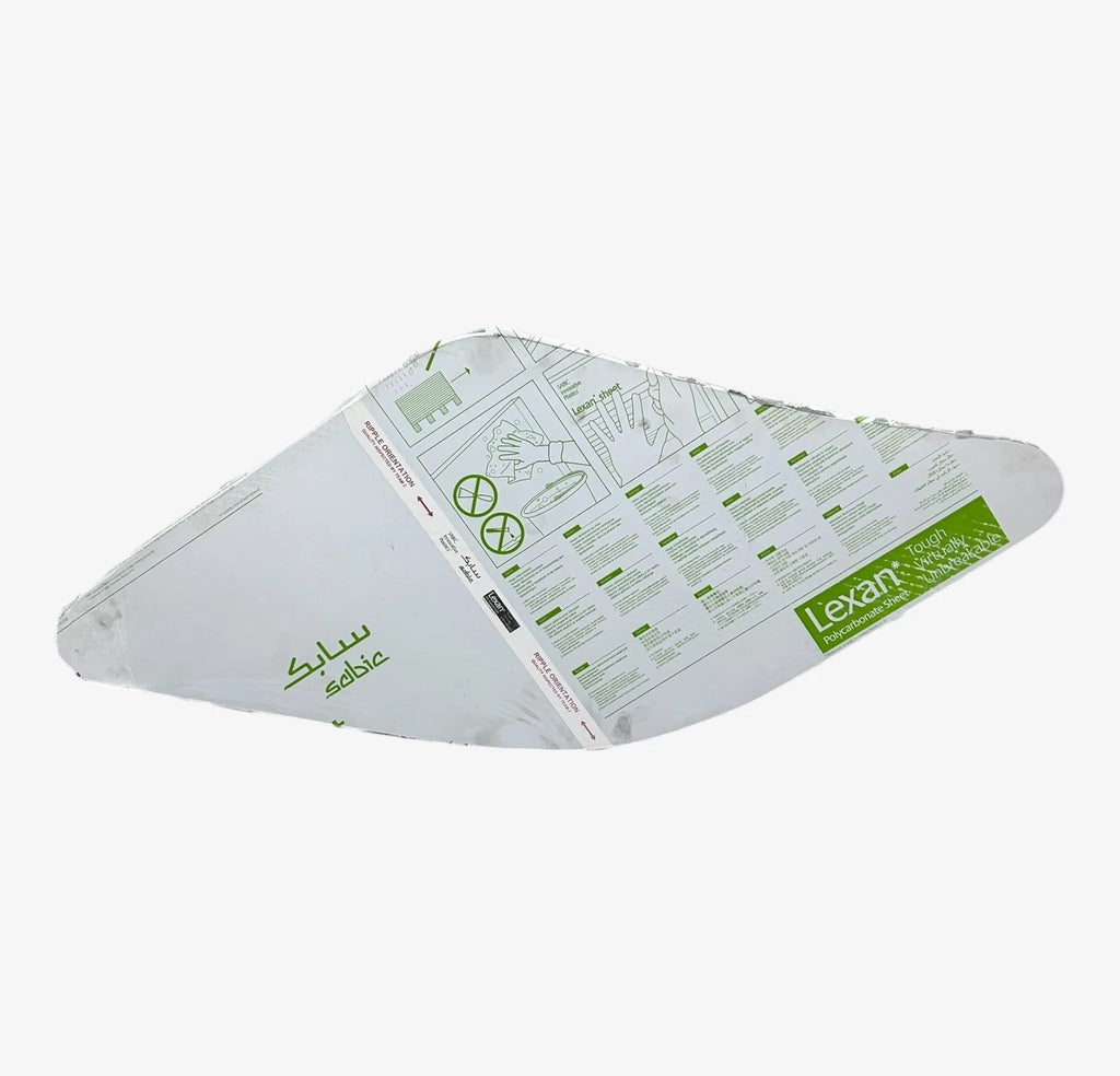 Polycarbonate Clear Hull Window for Intrepid Boat (39'' x 17'' x 1/2'')
