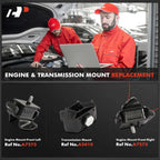 3x Engine Mount & Transmission Mount for Toyota Tacoma (2000-2004)