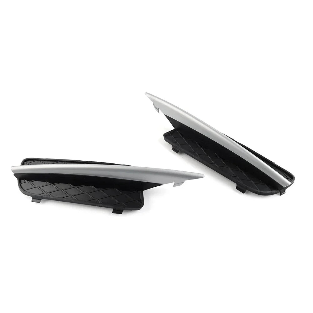Fog Light Lower Grill w/Silver Trim for BMW X5 E70, X6 (2007-2013)