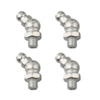 Set of 4 M6 x 1mm Galvanized Grease Nipple Fittings