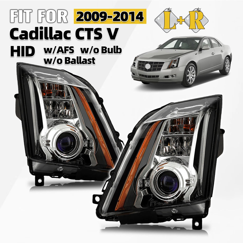HID/Xenon Headlight Set for Cadillac CTS V (2009–2014) Left+Right Pair