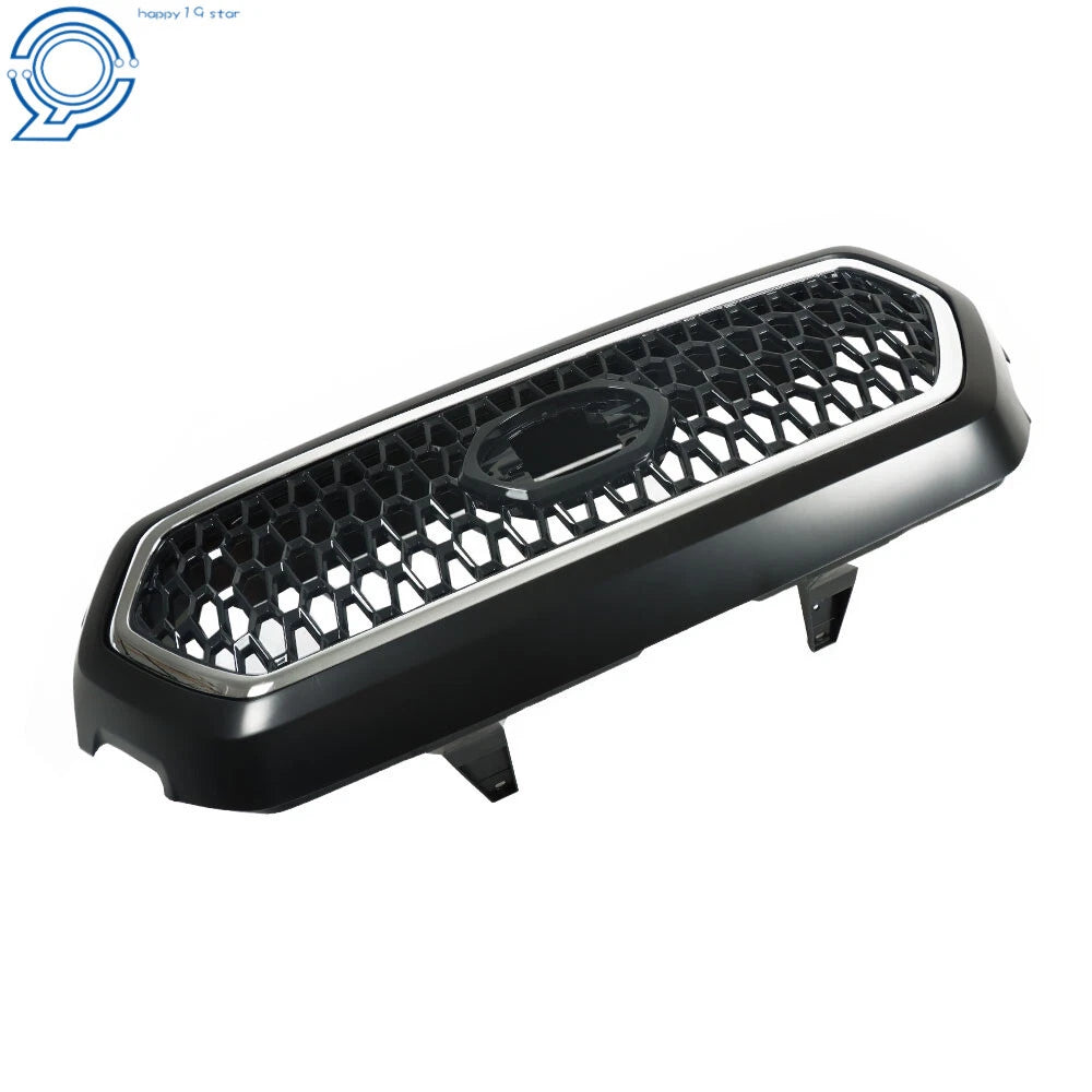 Front Upper Grille for Toyota Tacoma (2016–2021) Matte Black Chrome