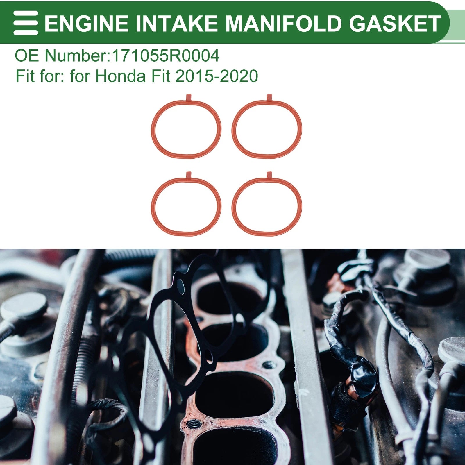 Engine Intake Manifold Gasket for Honda Fit (2015–2020) No. 17105-R0004
