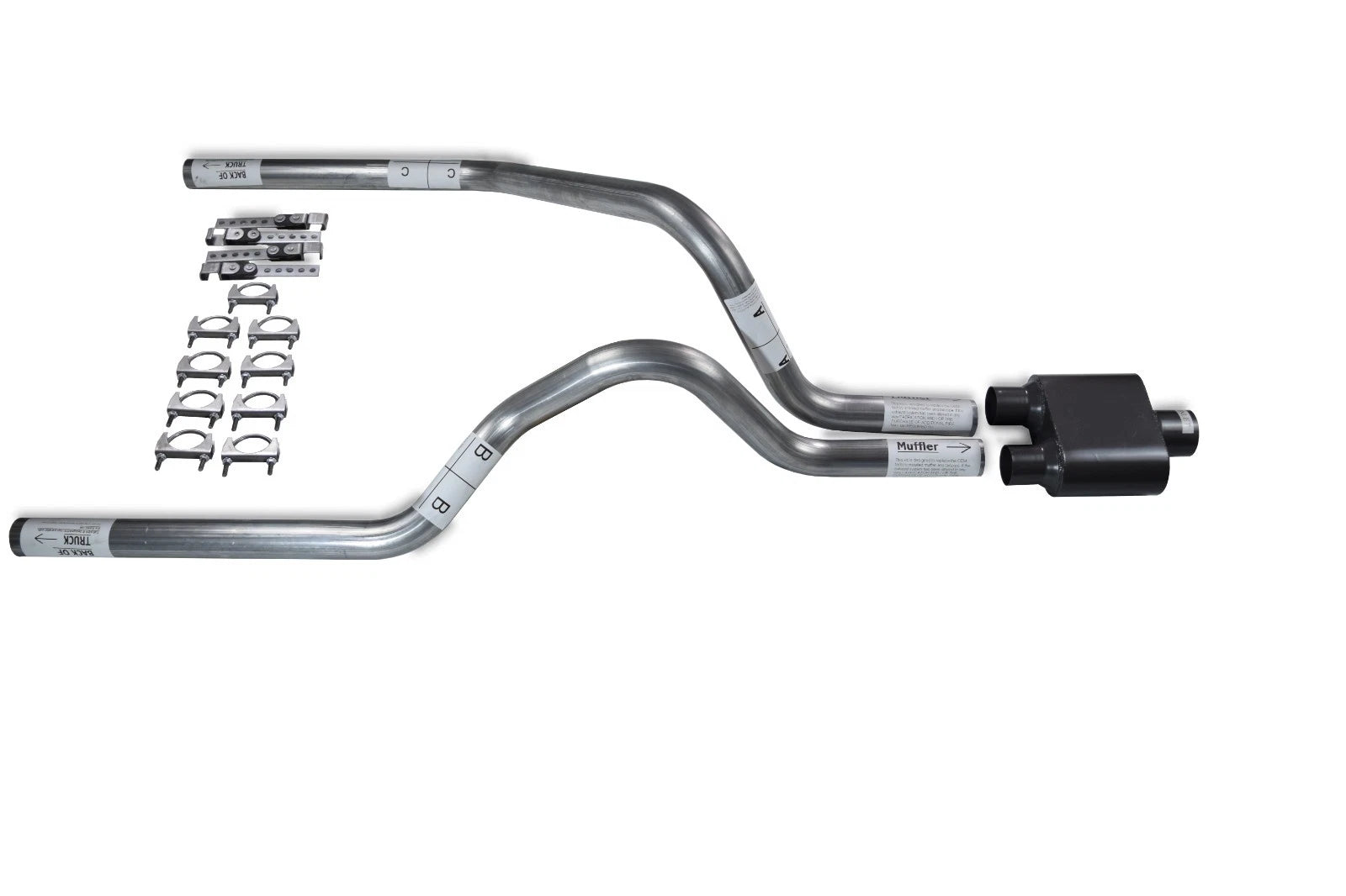 2.5" Dual Exhaust Kit with 1 Chamber Muffler for Dodge Dakota (1987–1996)