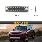 2X 6000K LED White License Plate Light for Toyota 4Runner Sequoia (1996–2021)