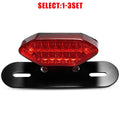 Rear LED Turn Signal Brake License Plate Bracket for Monster Motorcycle (1-3X)