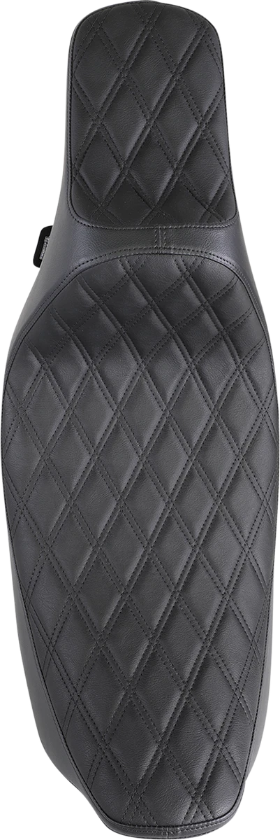 Extended Reach Predator III Seat for Harley Davidson (2000–2023) - Black, Double Diamond