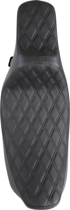 Extended Reach Predator III Seat for Harley Davidson (2000–2023) - Black, Double Diamond