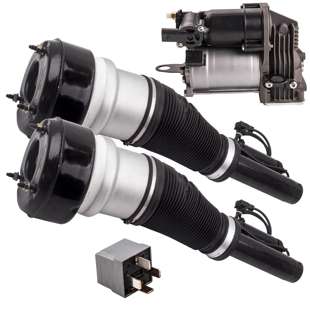 2X Front Air Suspension Strut & Pump for Mercedes W221 (2007–2013) 2213201704