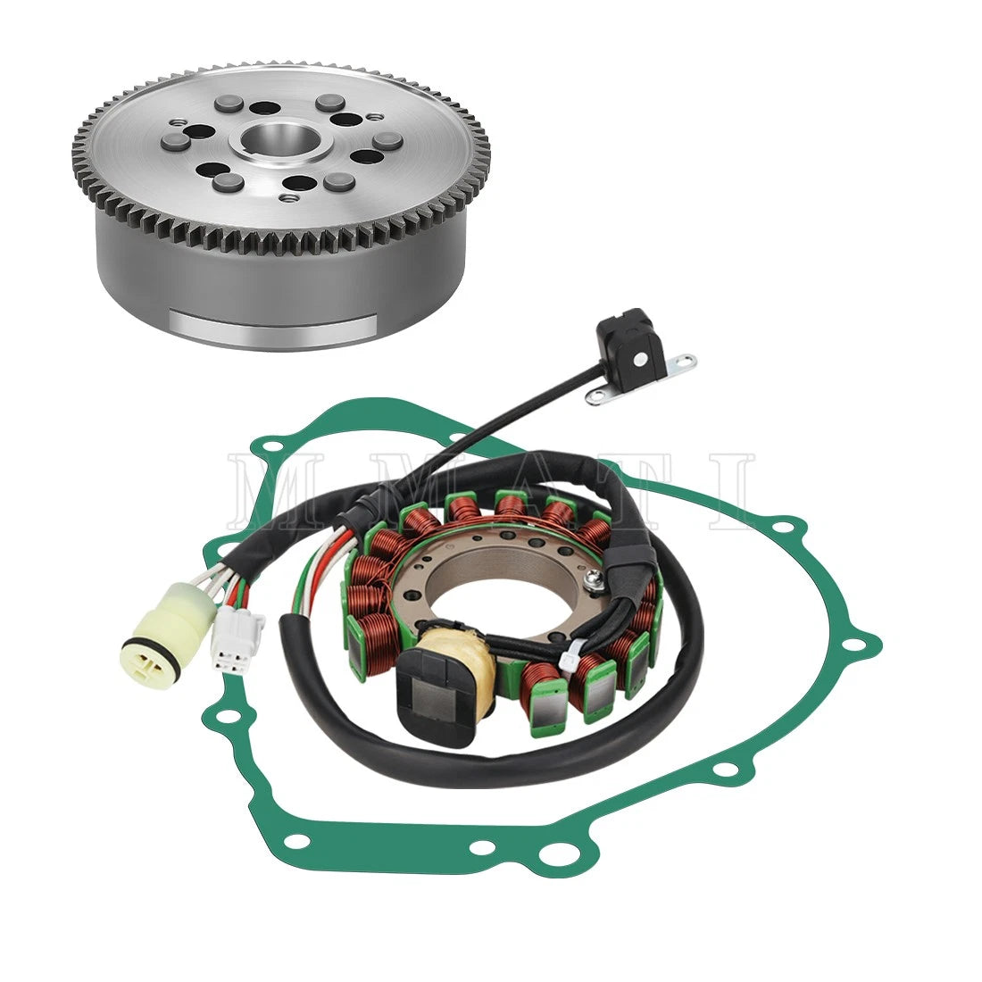 Flywheel Rotor Magneto Stator w/Gasket for Yamaha Grizzly YFM600FW (1999–2001)