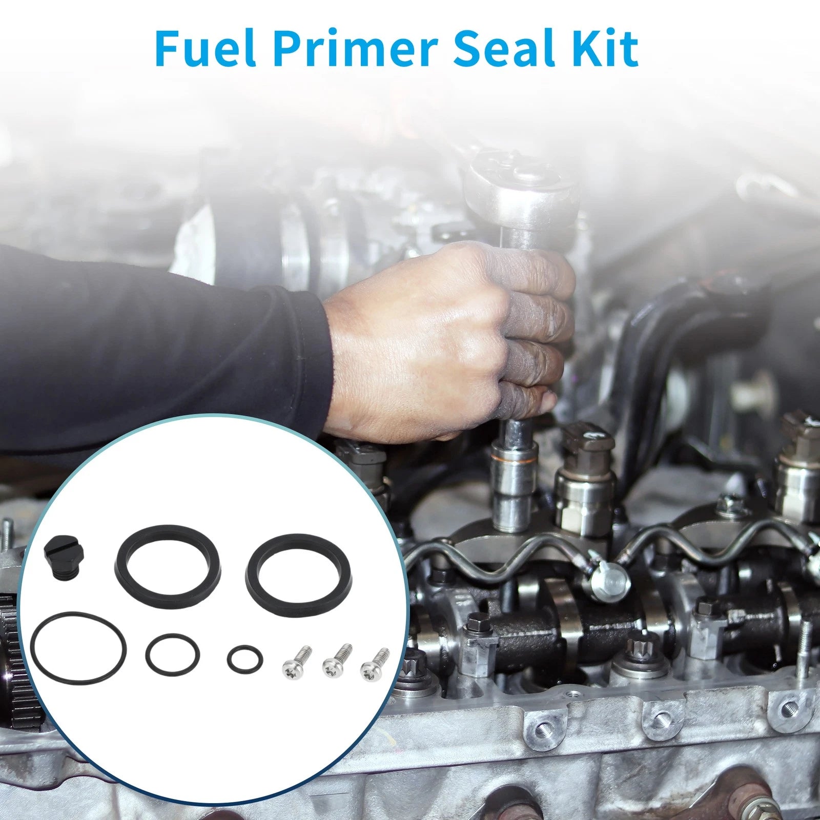 Set of 1 Fuel Primer Seal Kit for Chevy Silverado 2500 HD (2001–2016)