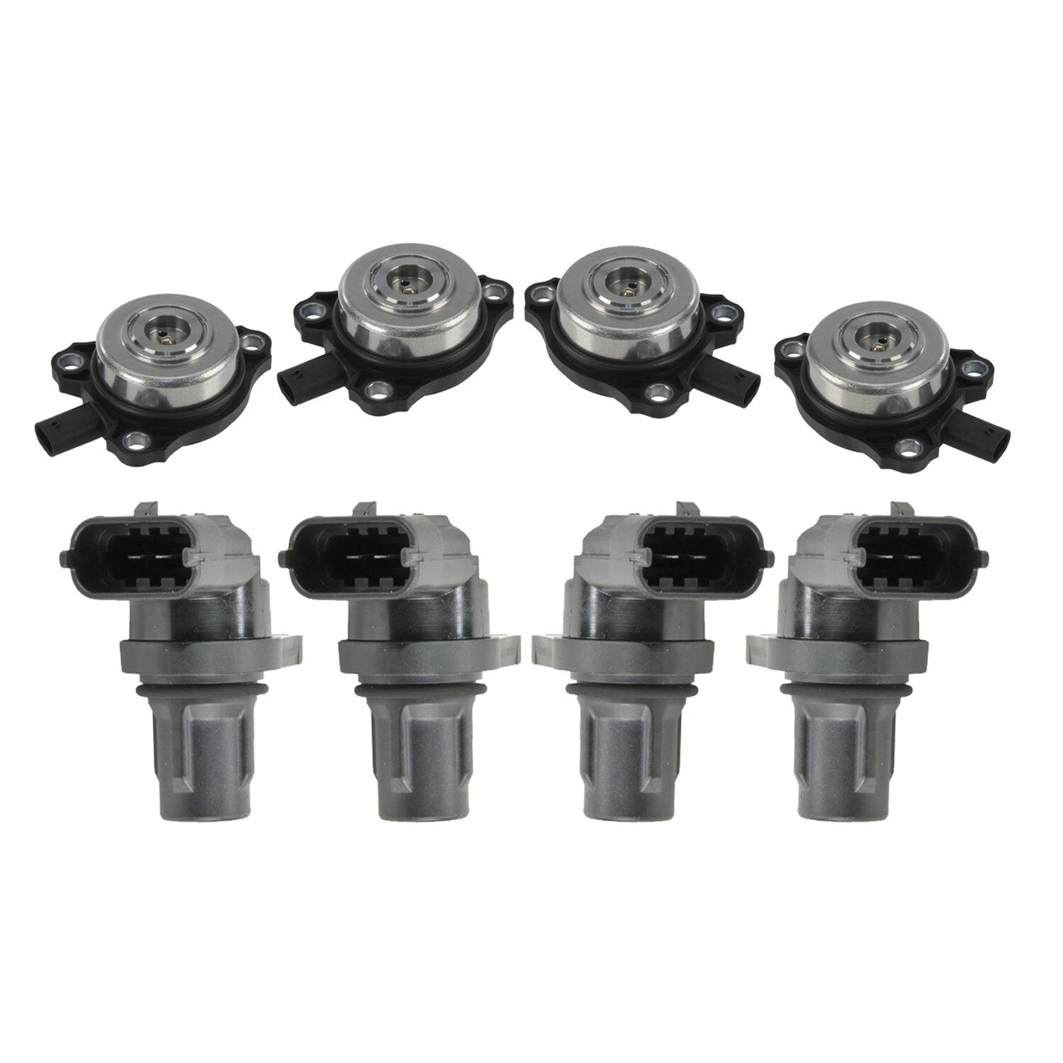 Set of 4 Engine Camshaft Position Sensors & Adjuster Magnet Kit for Mercedes W463