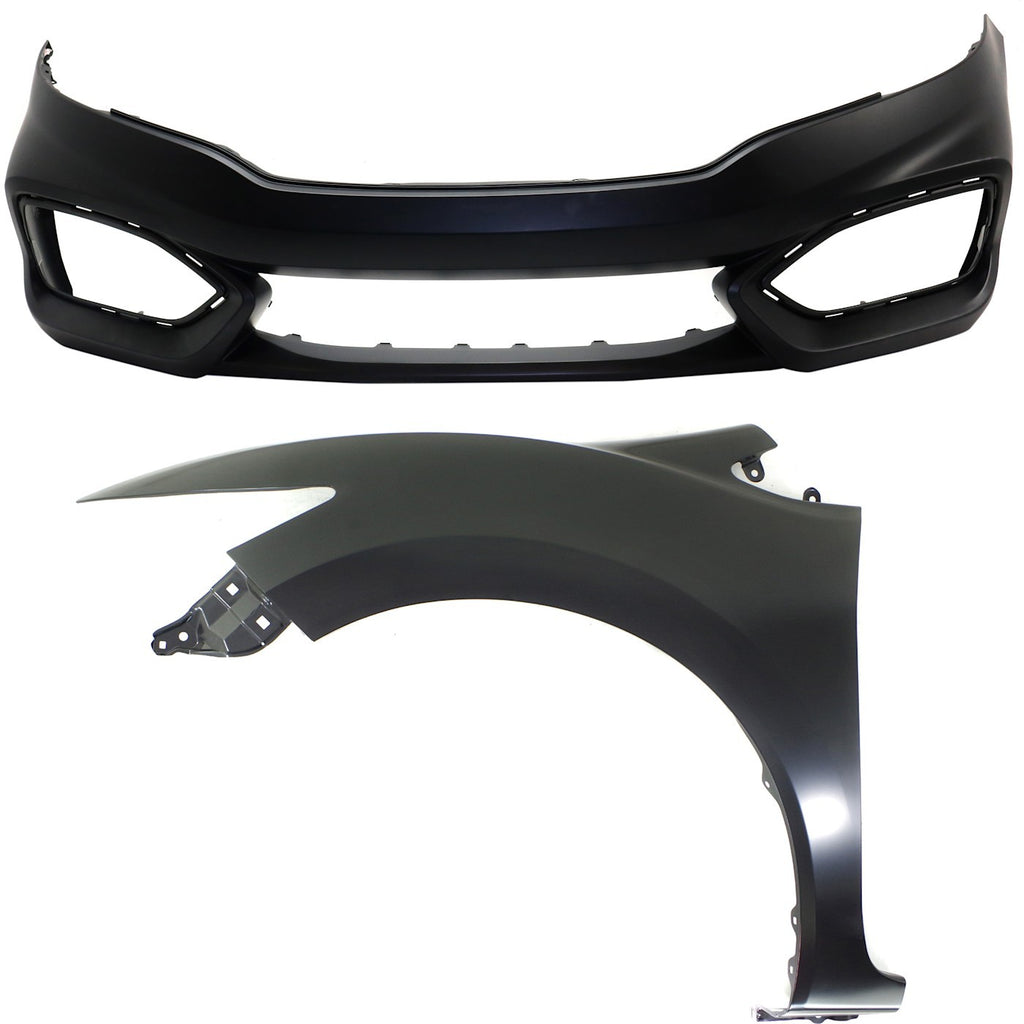 Bumper Cover Kit for Honda Civic 2-Door Coupe (2014–2015)