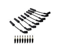Set of 8 ACDelco .040" Spark Plugs & Ignition Wire Set for Chevy GMC V8