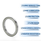 Deep Groove Ball Bearing P6 for Scooter Skateboard Wheel (95x120x13mm)