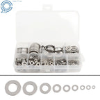 304 Stainless Steel Flat Washers Assortment Kit for Plumbing & Construction