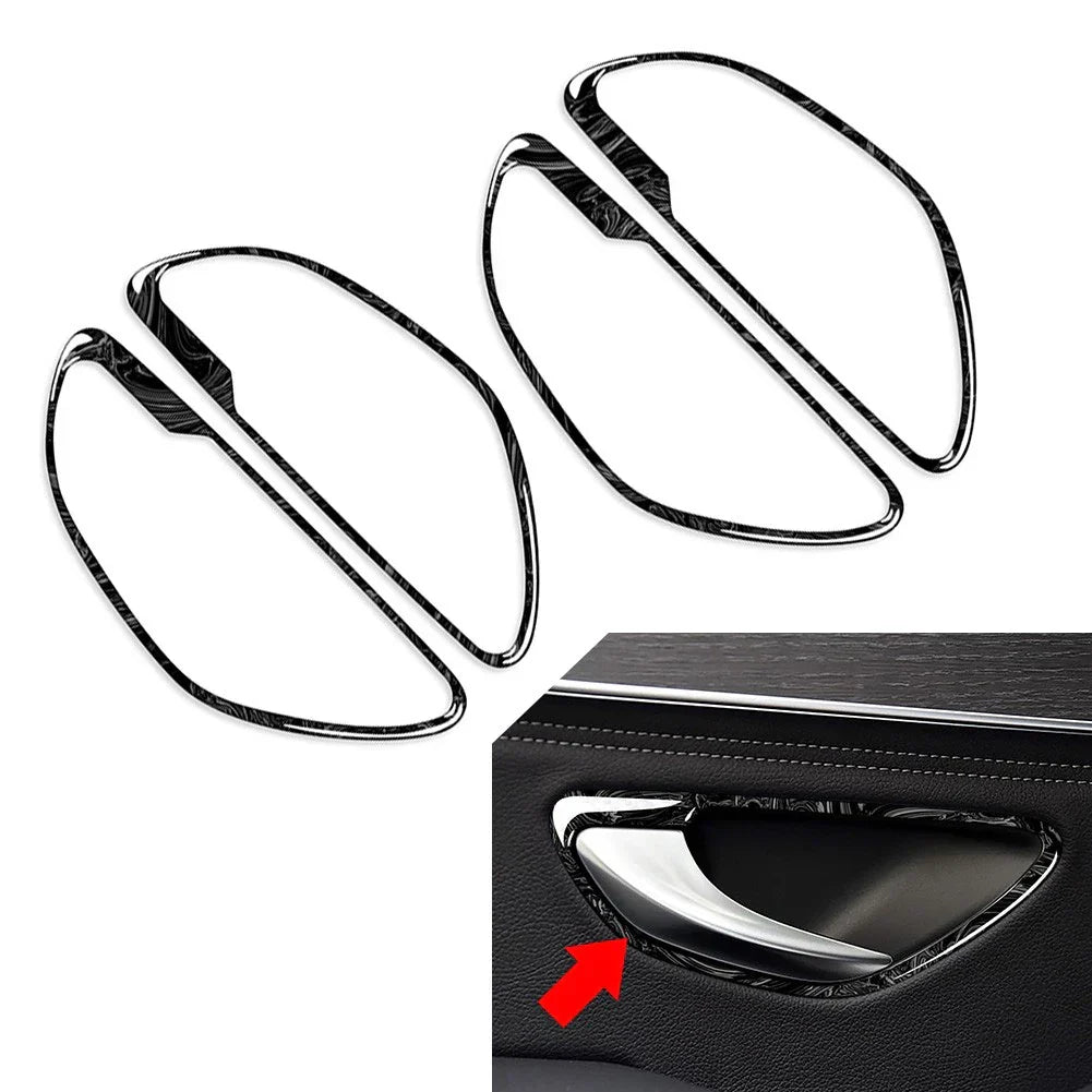 4pcs Marbling Interior Handle Frame Trim for Benz GLC Class X253 (2016-2022)