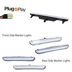 Clear White LED Marker Lights for GMC Sierra 2500 3500 (2020–2024)