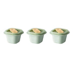 Set of 3 Cup Ice Molds with Handles for Flavor-Safe Food Prep
