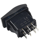 Rocker Switch / 12V/20A 24V/10A / 4952.524mm Blue LED Light for DPDT
