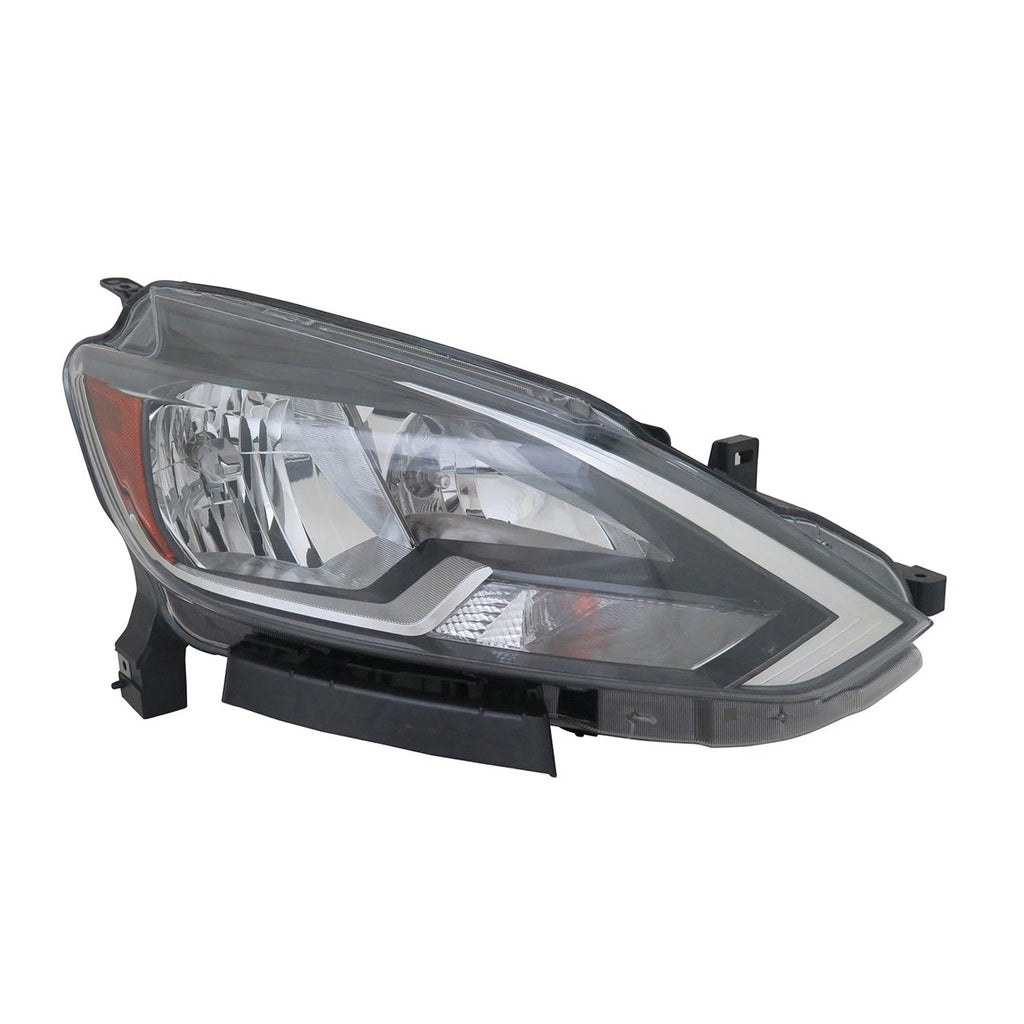 Replacement Passenger Side Halogen Headlight Assembly for Nissan Sentra (2016–2019)
